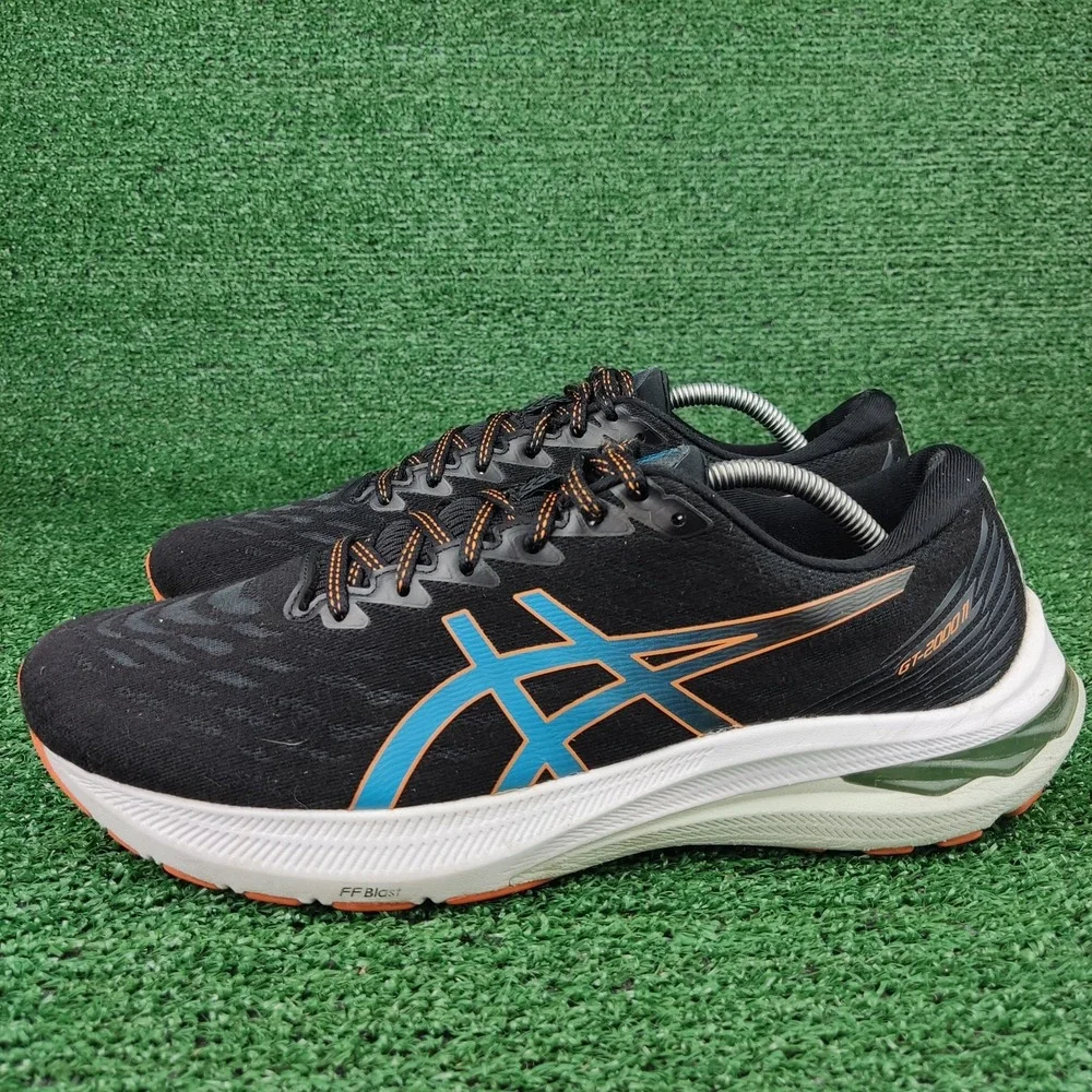 ASICS Running Shoes Mens 11 Black GT-2000 11 1011B441 Stability Athletic Sneaker